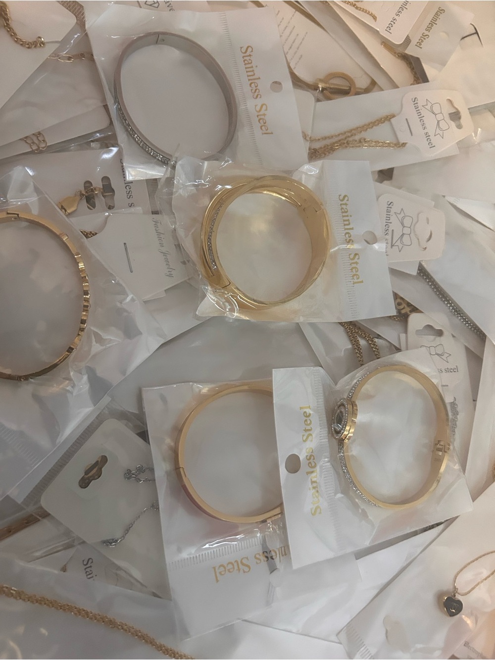 No Boundaries Gold-Tone Bracelet Watch and Bangles Set